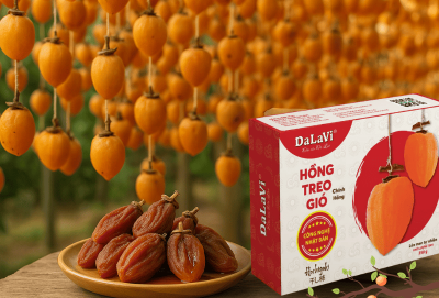 Tháng mấy có hồng treo gió Đà Lạt, mua ở đâu chuẩn vị nhất